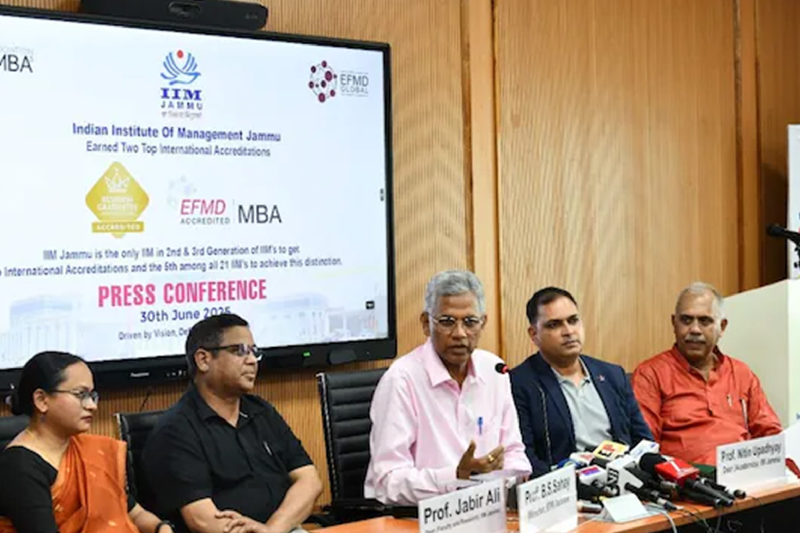 IIM Jammu Joins Elite Group with Dual Global Accreditations in 2025
