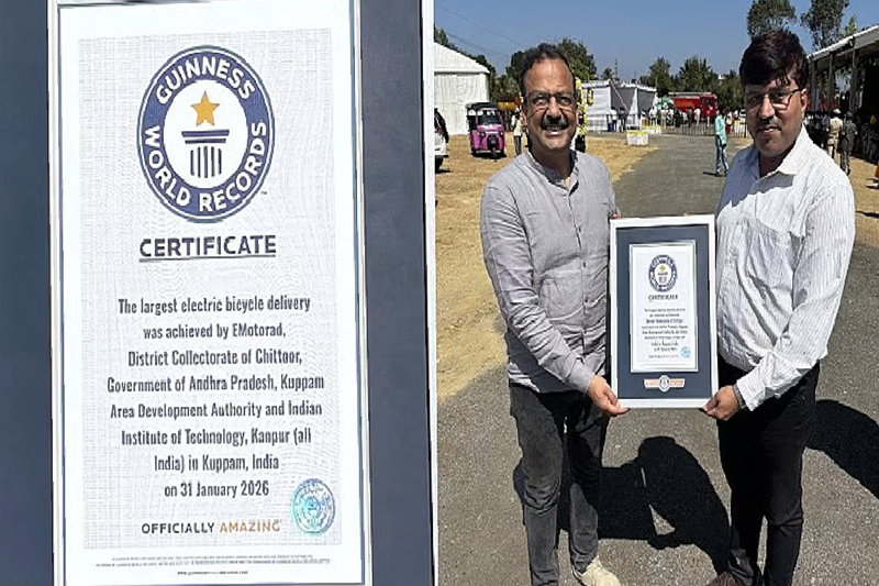IIT Kanpur’s Guinness World Record E-Bicycle Initiative: A Landmark Moment for Sustainable Mobility in India