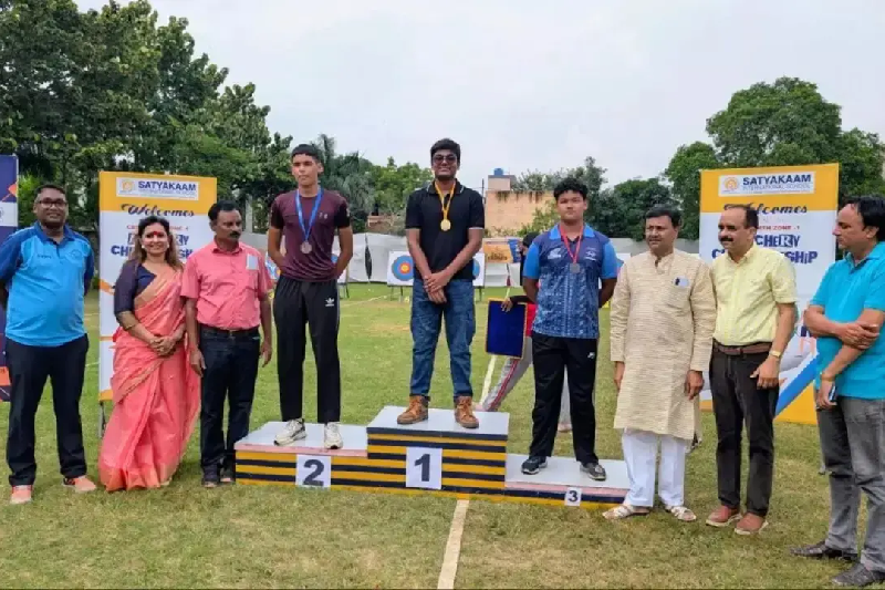 K.R. Mangalam Student Prakkhar Singh Wins Gold at CBSE North Zone 1 Archery Championship