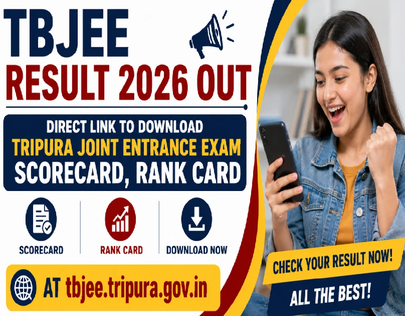 TBJEE Result 2026 Released: Check Tripura Entrance Scores