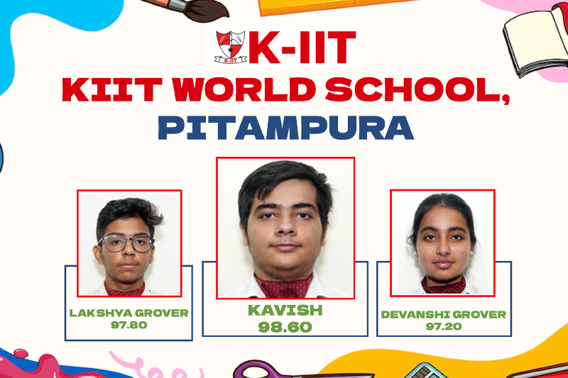 KIIT School, Pitampura Shines in Class 12 Results 2025: 15 Students Score Above 95%, Kavish Leads with 98.6%