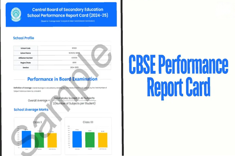 CBSE Launches 2024–25 School Performance Report Cards to Strengthen Data-Driven Education