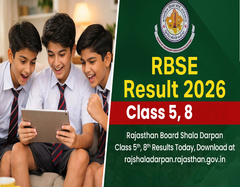 Rajasthan Board Class 5, 8 Result 2026 Today: Direct Link, Time and Steps to Download RBSE Marksheets