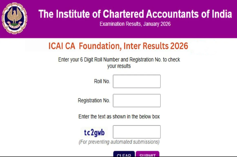 ICAI CA January 2026 Result Live: Check Foundation, Inter Scorecards Out