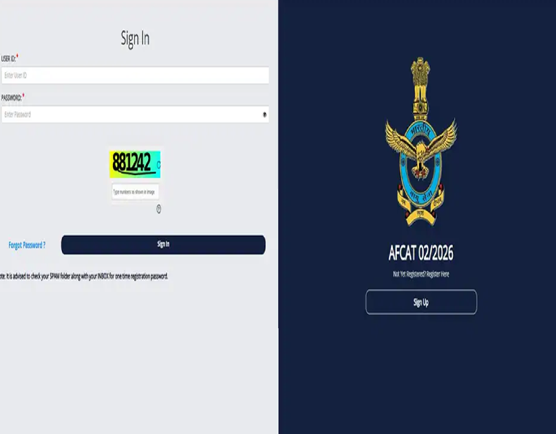 AFCAT 2026 Registration Begins for Indian Air Force Posts