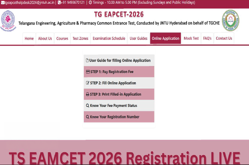 TS EAMCET 2026 Registration Begins: What Aspirants Need to Know About TG EAPCET 2026