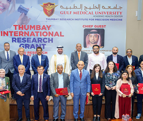 Global Spotlight on Ajman: Thumbay International Research Grant Awards 14 Groundbreaking Projects in Inaugural Cycle