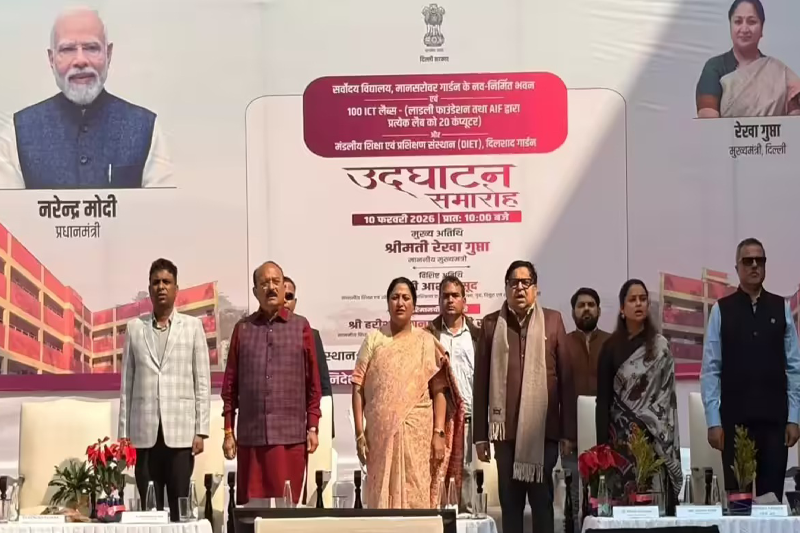 Delhi CM Rekha Gupta Inaugurates Advanced Computer Labs In 100 Government Schools