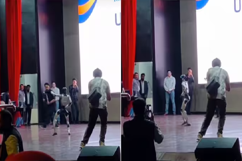 Humanoid Robot Steals the Show at IIT Bombay Techfest 2025, Dances to ‘Fa9la’ and Earns the Name ‘Chitti Dakait’