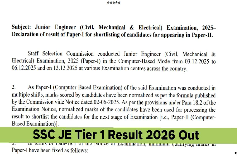 SSC JE Result 2026: Triumph, Transition and the Road Ahead for Aspiring Engineers