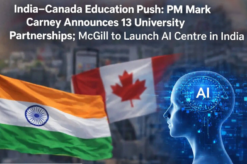 India-Canada Academic Ties Deepen as 13 University Agreements Signed; McGill to Establish AI Centre in India