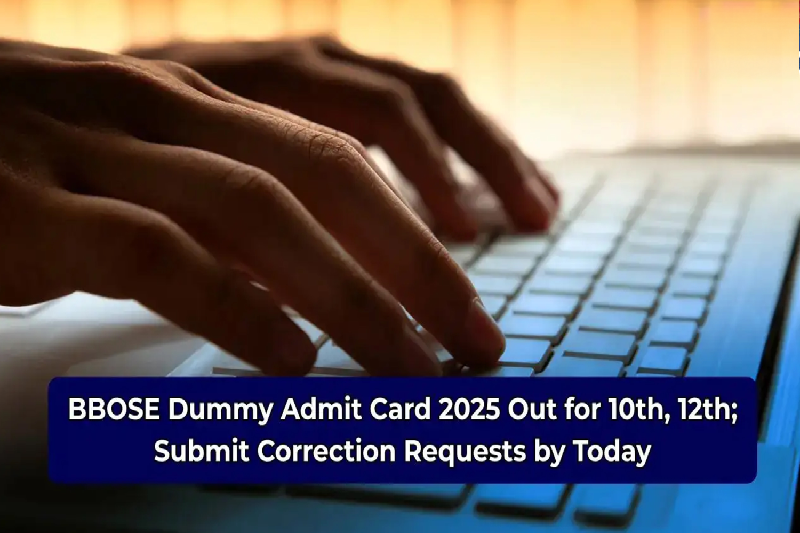 BBOSE Dummy Admit Cards 2025 Released: Verify Details for Class 10 & 12 Exams Before Deadline