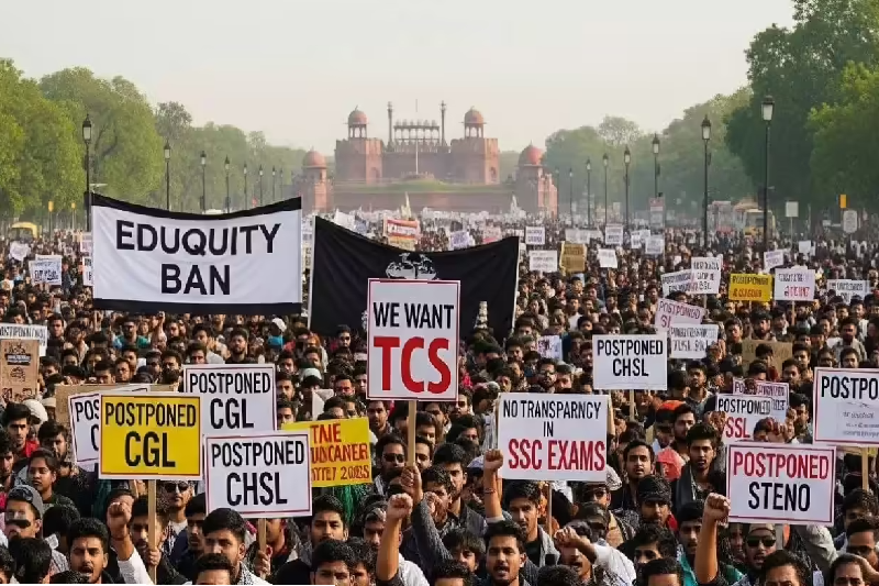 SSC Exam 2025 Glitches Ignite Nationwide Protests: Aspirants Demand Accountability Amid #SSCMisManagement Uproar