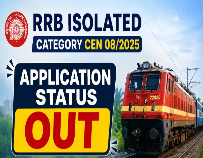 RRB Isolated Categories Recruitment 2026 Application Status Out