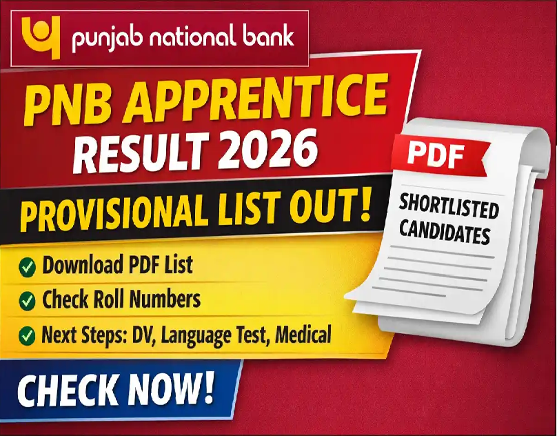 PNB Apprentice Result 2026 Out: Check Shortlisted Candidates List