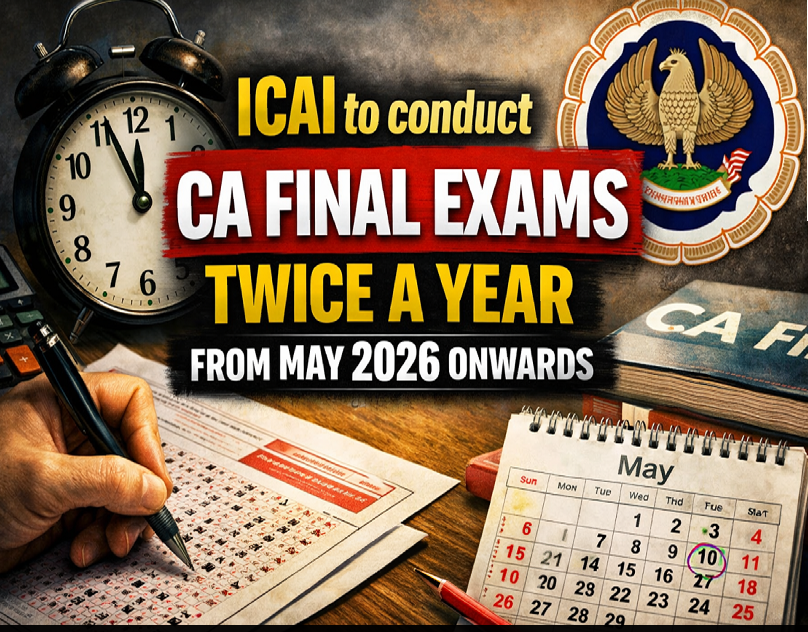 ICAI CA Final Exams to Be Held Twice a Year from May 2026