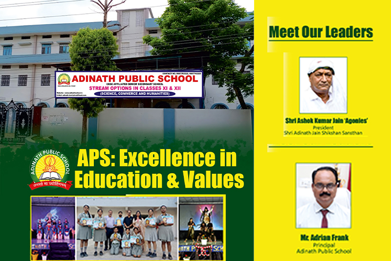 Adinath Public School: Principal Adrian Frank & Ashok Kumar Jain on Education & Values