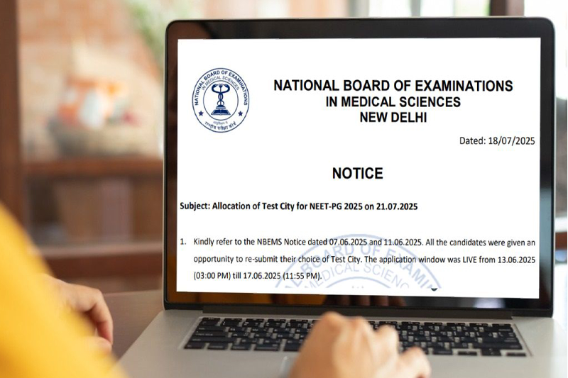 NEET PG Exam City Intimation Slip 2025 Releasing Today: What Candidates Need to Know