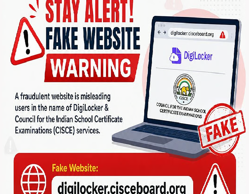MeitY Warns CISCE Students About Fake DigiLocker Portal Stealing Aadhaar, OTP and Personal Data