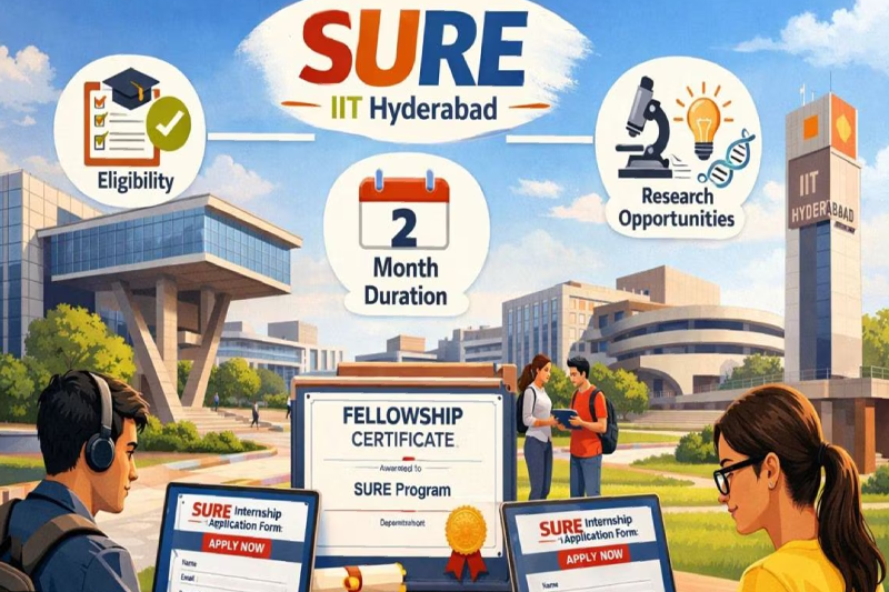 IIT Hyderabad Opens Applications for SURE Internship 2026: Eligibility, Fellowship, and Key Details