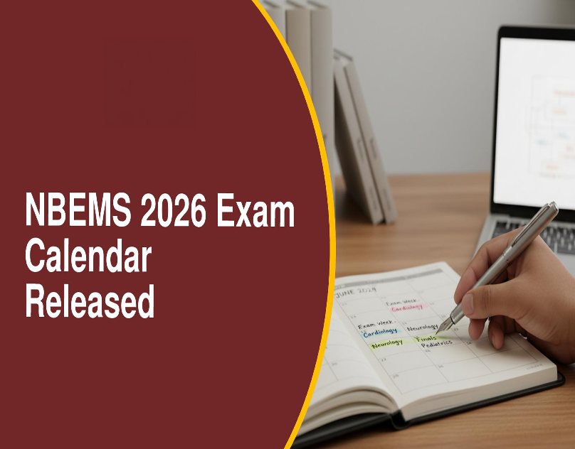 NBEMS Exam Calendar 2026 Out: FMGE Date, Key Exams Schedule