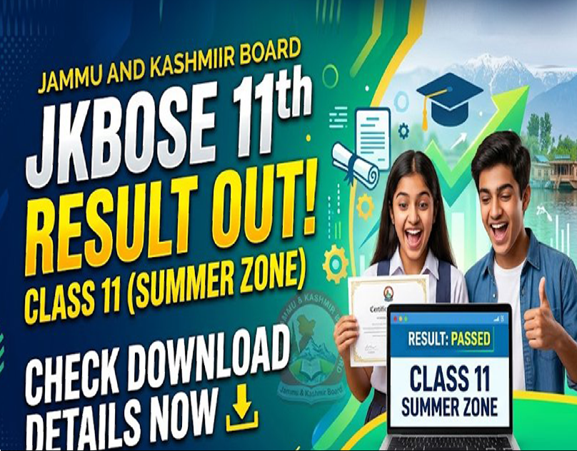 JKBOSE Class 11 Result 2026 Declared for Summer Zone Students